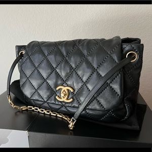 Chanel flap bag, certificate, dust bag, box